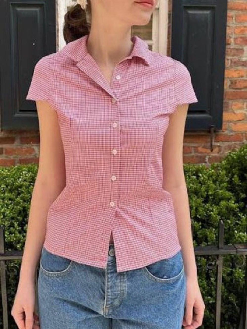 Rue Plaid Top